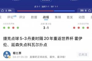 專業(yè)踢點球！捷克本屆通過附加賽晉級，連續(xù)點球淘汰愛爾蘭、丹麥配圖