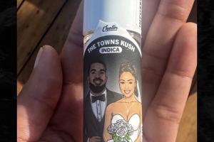 玩這么大？唐斯婚禮回禮送賓客定制大麻??還有專屬打火機(jī)套配圖
